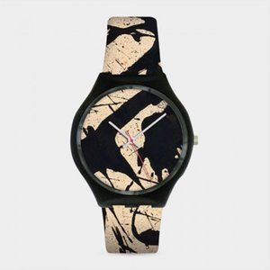 Jackson Pollock Black & White Wrist Watch